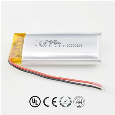 Shenzhen Factory Li Polymer Battery JP902045 820mah With Pcb